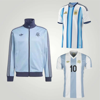 3X1 CAMPERA AFA 50 AÑOS + CAMISETA ANIVERSARIO + CAMISETA AFA 2026